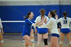 VB vs MHC  Wheaton Women's Volleyball vs Mount Holyoke College. - Photo by Keith Nordstrom : Wheaton, Volleyball, VB